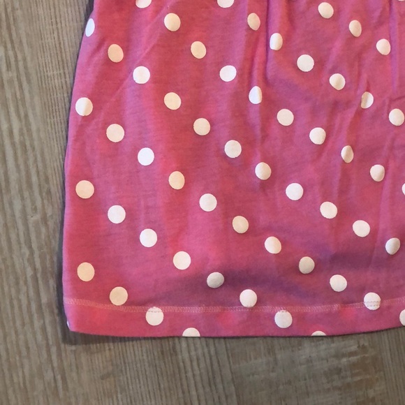 PINK polka dot pink pajama top - Picture 2 of 3